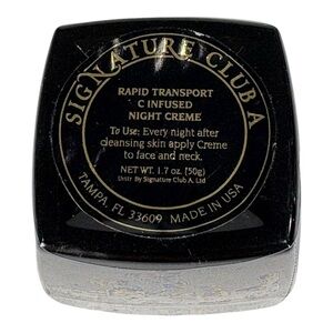 Signature Club A Rapid Transport C Infused Night Creme 1.7 oz New & Sealed
